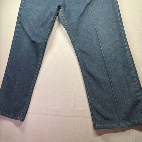 Linea Uomo Jeans Mens 42x30 Blue Relaxed Baggy Denim Skate Grunge Dark Wash‎ - Picture 4 of 16